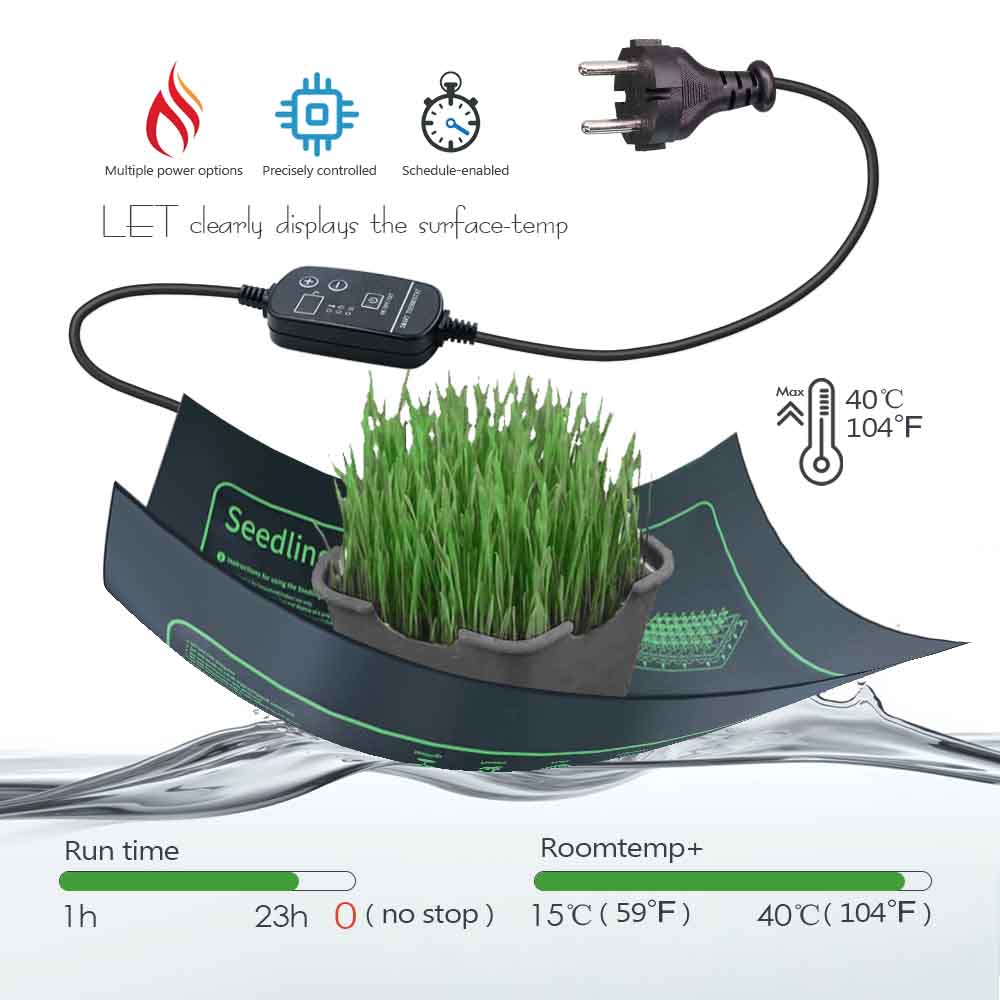 แผ่นทำความร้อนต้นไม้7-100วัตต์ - Heat Mat Seedling บทวิจารณ์และราคา