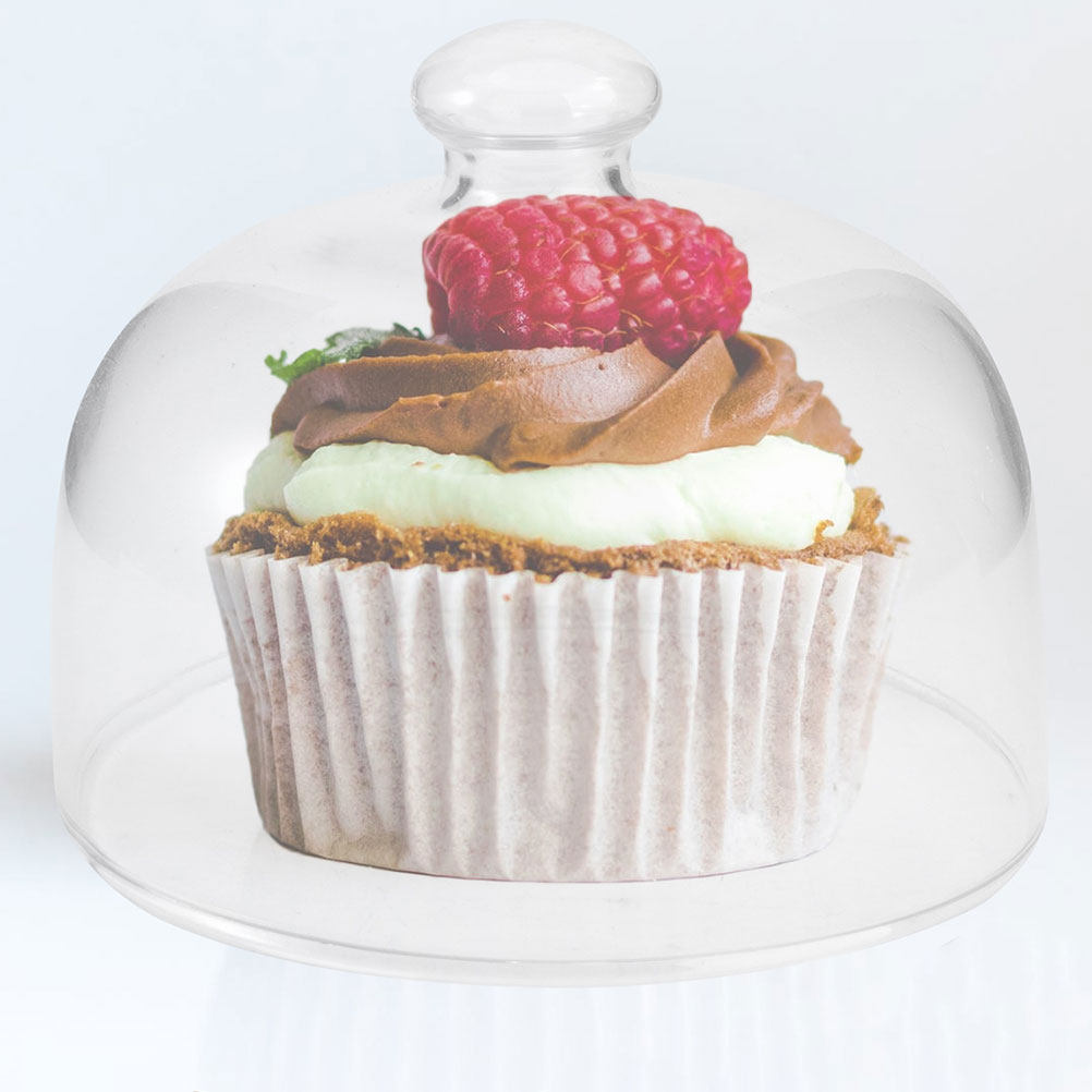 ฝาครอบเค้กใส 2 ชิ้น ฝาครอบแก้ว - Plastic Dome Clear บทวิจารณ์และราคา