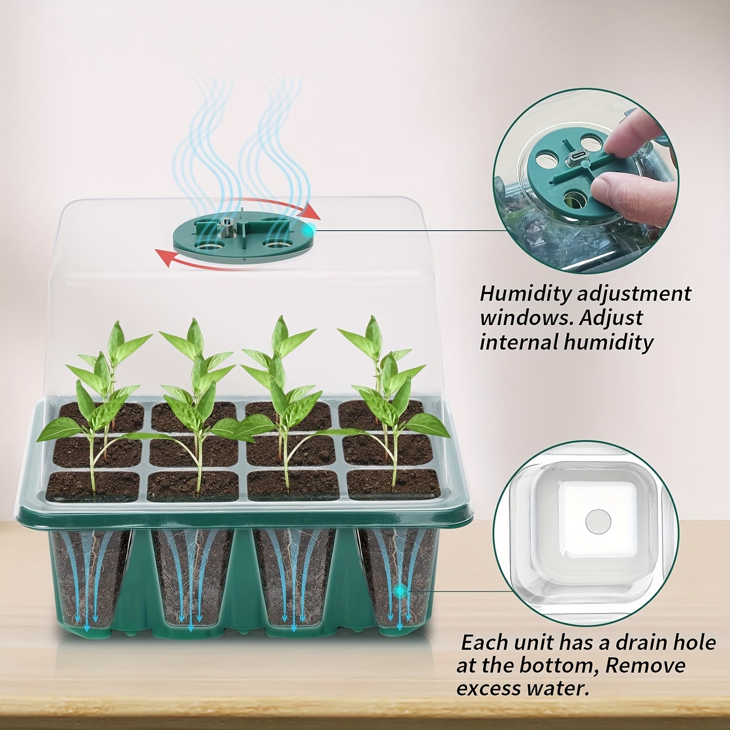 ชุดเริ่มต้นเพาะกล้า - 1/2/3 ชุ - Humidity Dome Kit บทวิจารณ์และราคา